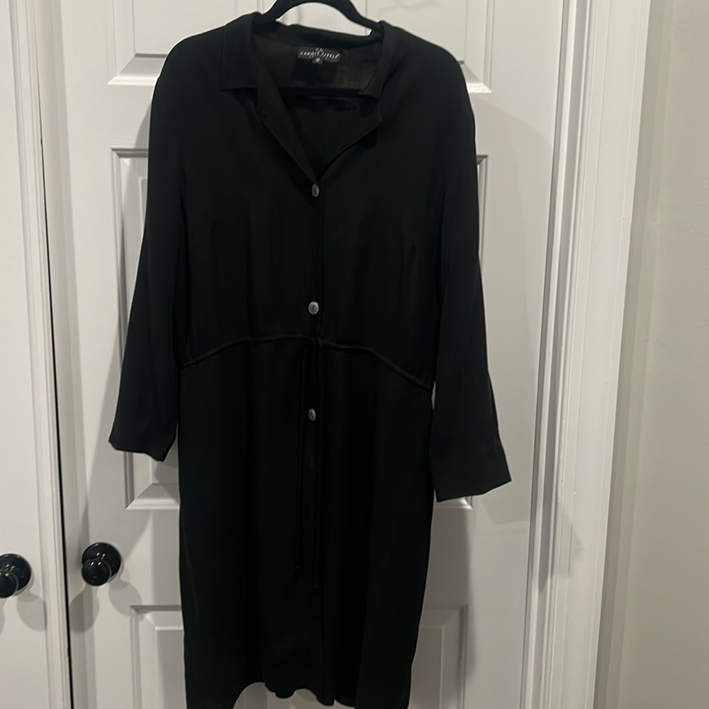 Carole Little long sleeve black dress